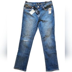 NWT Seven7 Mid Rise Slim Straight Limited Edition Jeans Size 12